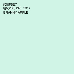 #D0F5E7 - Granny Apple Color Image